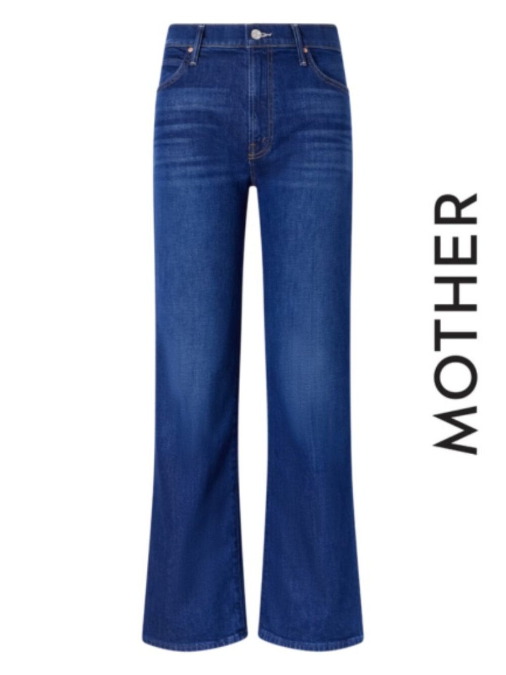 MOTHER Lil Kick It High Rise Straight Leg Jeans Dark Denim Size 25